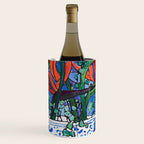 Birds of Paradise in Blue After Matisse Wine Chiller Gallery Image 1