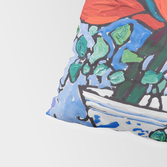 Birds of Paradise in Blue After Matisse Pillow Sham Gallery Image 4
