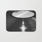 Record (Black and White) Bath Mat Gallery Image 1