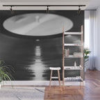Record (Black and White) Wall Mural Gallery Image 1