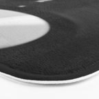 Record (Black and White) Bath Mat Gallery Image 3