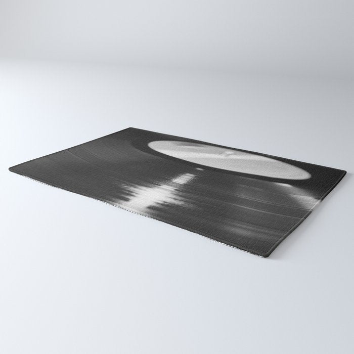 Record (Black and White) Rug Gallery Image 3