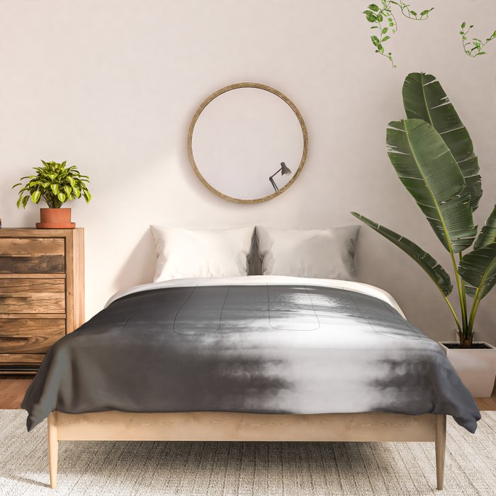 Record (Black and White) Comforter Gallery Image 3