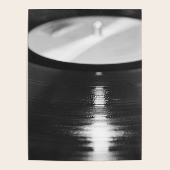 Record (Black and White) Poster Gallery Image 1