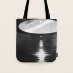 Record (Black and White) Tote Bag Gallery Image 1