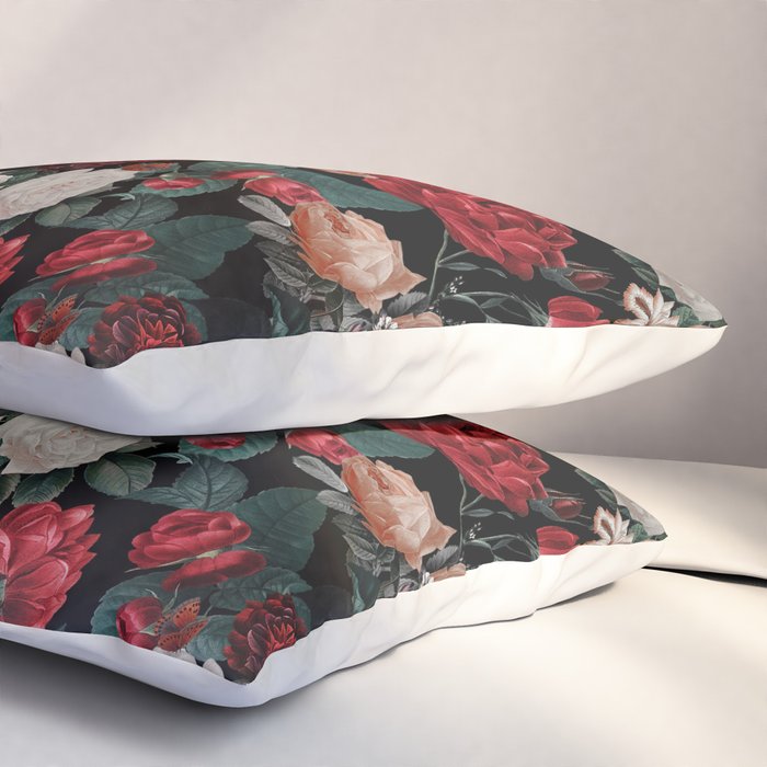 Night Garden Roses Pillow Sham Gallery Image 3