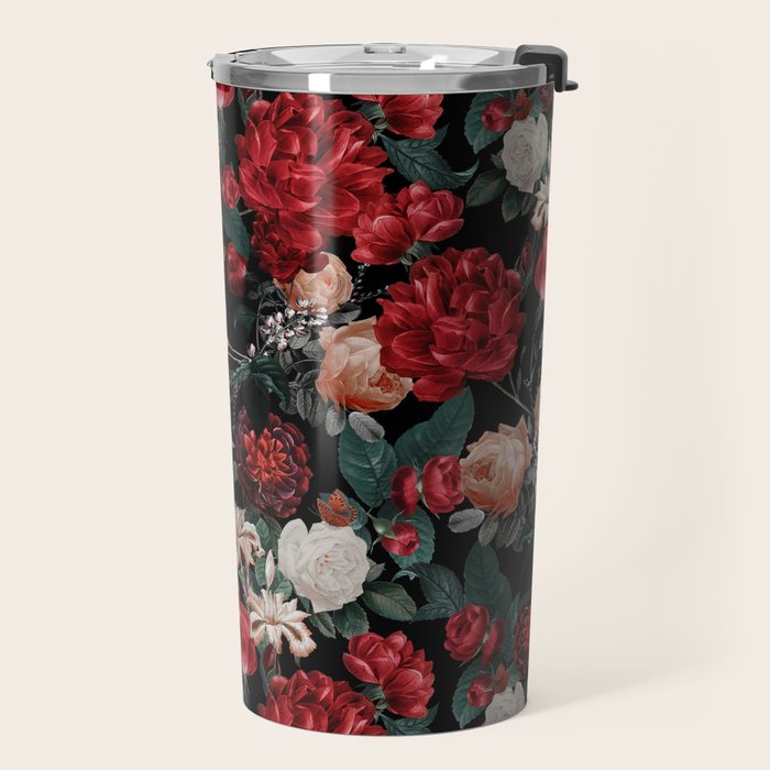 Night Garden Roses Travel Mug Gallery Image 2