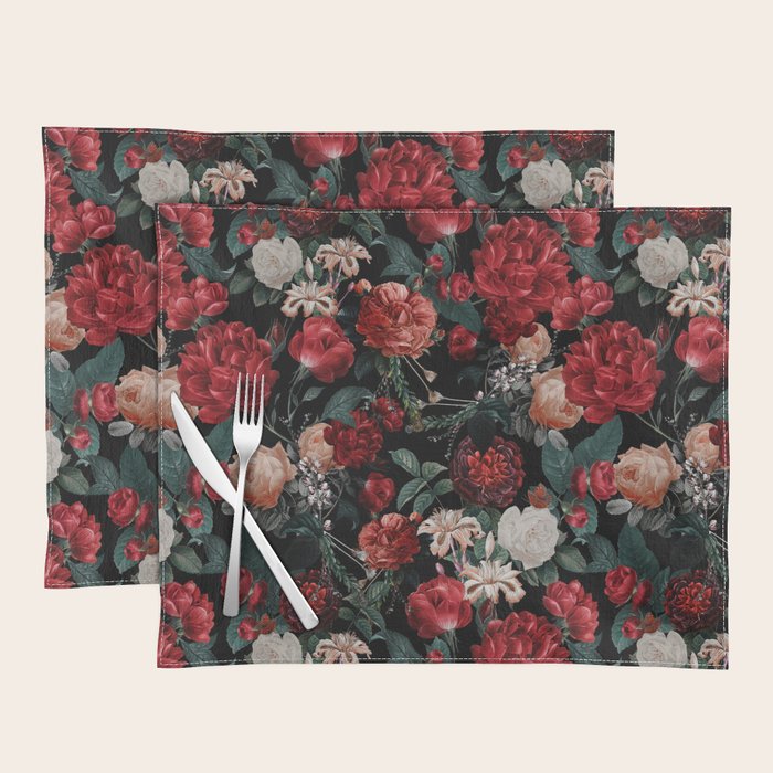 Night Garden Roses Placemat Gallery Image 1