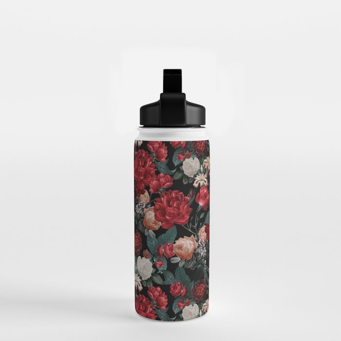 Night Garden Roses Water Bottle Gallery Image 2