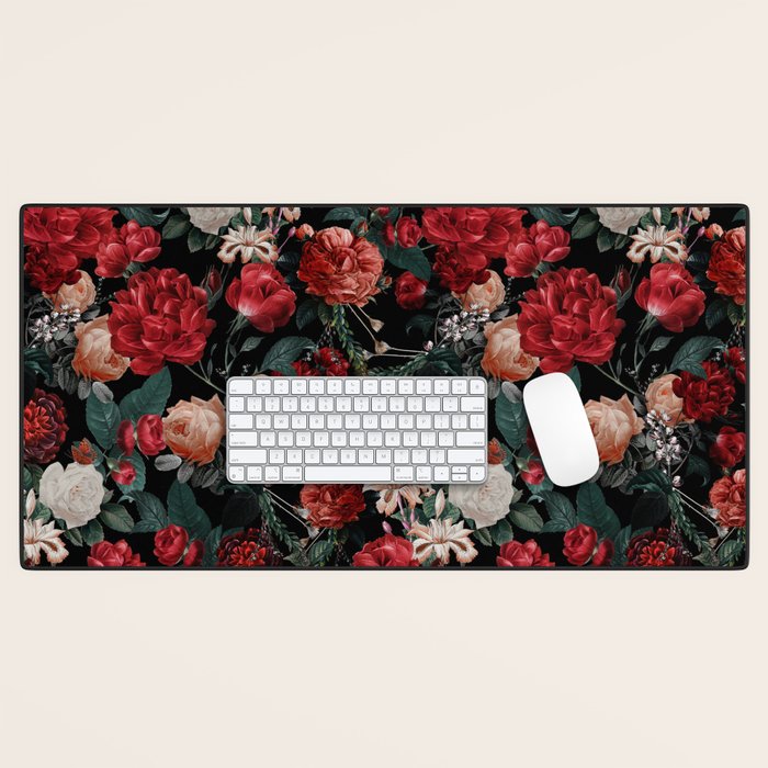 Night Garden Roses Desk Mat Gallery Image 1