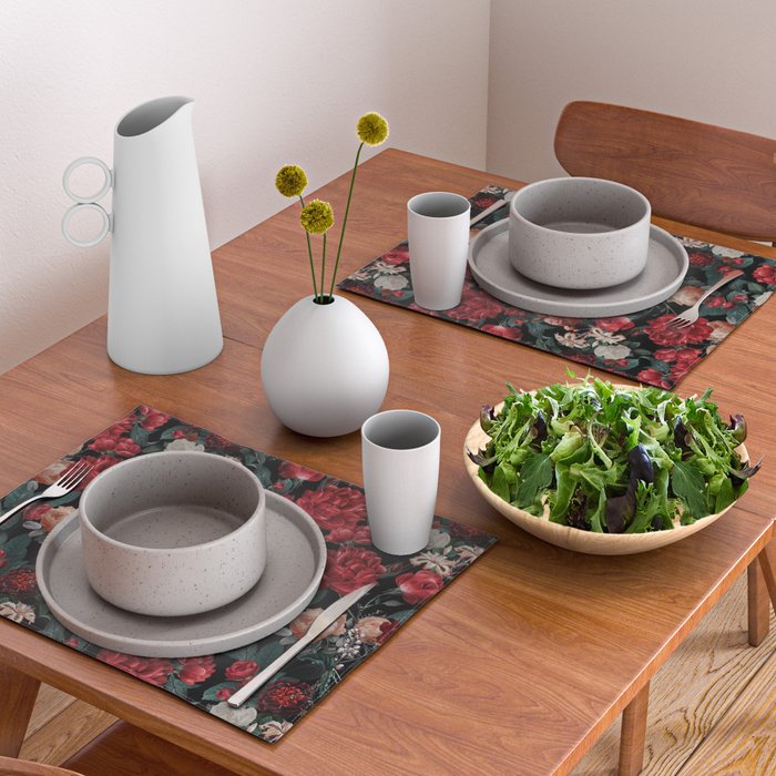 Night Garden Roses Placemat Gallery Image 2