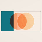 Abstraction_NEW_SUNSET_OCEAN_WAVE_POP_ART_Minimalism_0022D Desk Mat Gallery Image 3