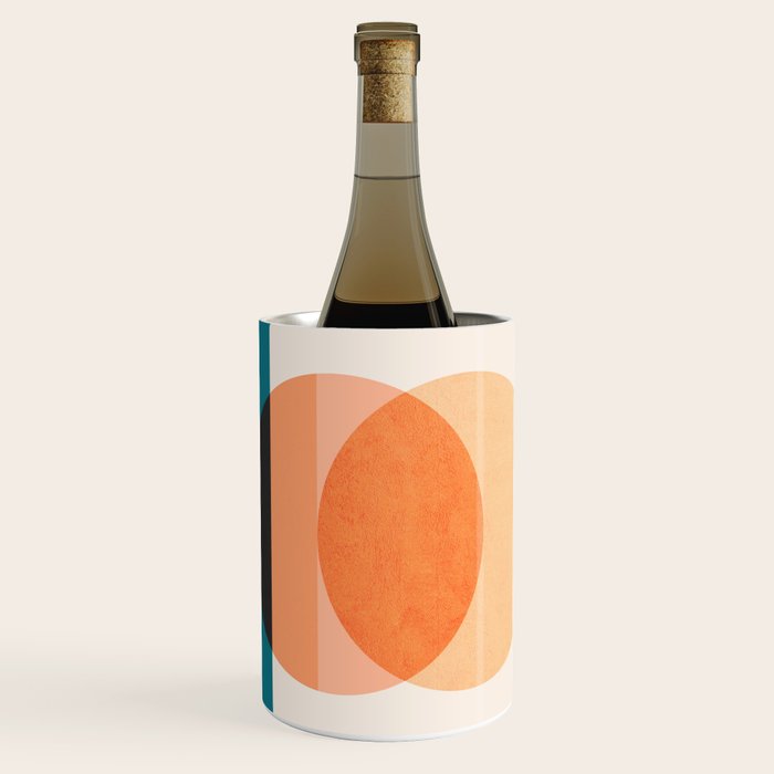 Abstraction_NEW_SUNSET_OCEAN_WAVE_POP_ART_Minimalism_0022D Wine Chiller Gallery Image 1