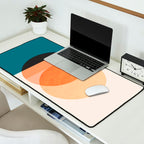 Abstraction_NEW_SUNSET_OCEAN_WAVE_POP_ART_Minimalism_0022D Desk Mat Gallery Image 2