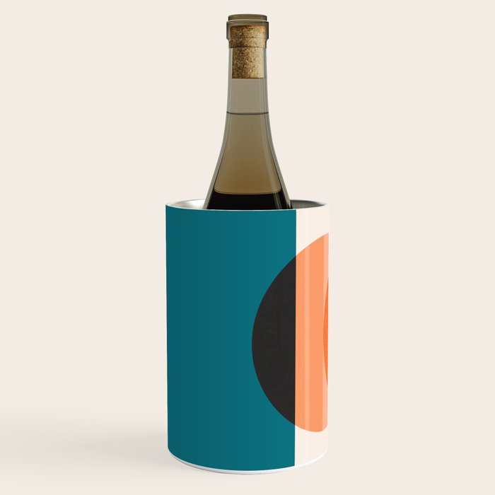 Abstraction_NEW_SUNSET_OCEAN_WAVE_POP_ART_Minimalism_0022D Wine Chiller Gallery Image 2
