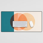 Abstraction_NEW_SUNSET_OCEAN_WAVE_POP_ART_Minimalism_0022D Desk Mat Gallery Image 1