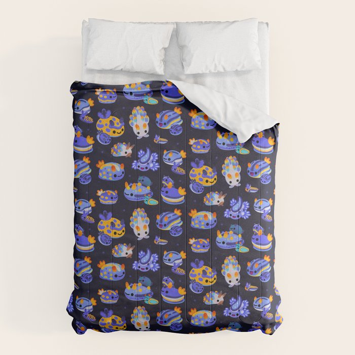 Blue sea slug Comforter Gallery Image 6