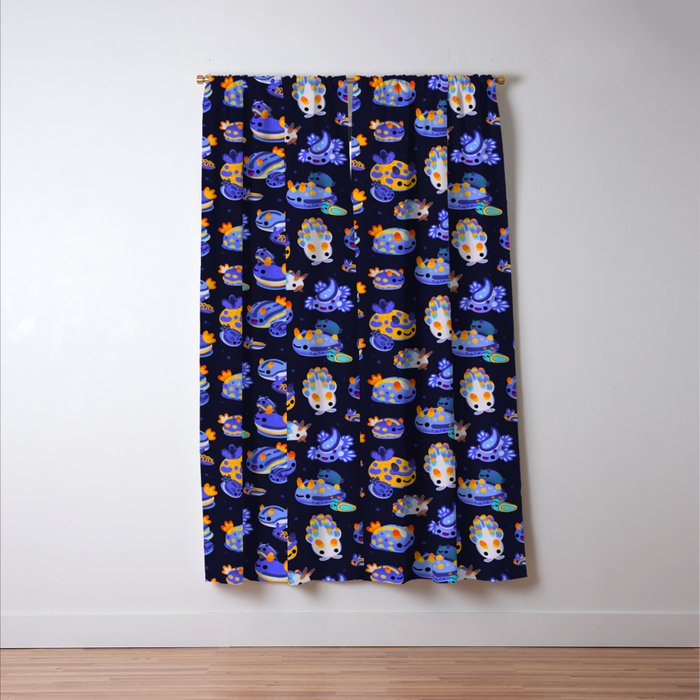 Blue sea slug Window Curtain Gallery Image 3