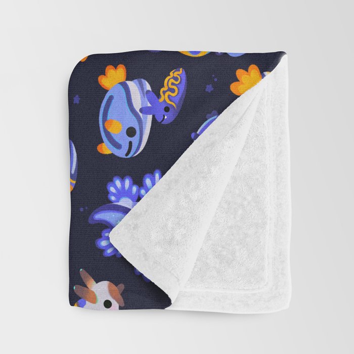 Blue sea slug Throw Blanket Gallery Image 3