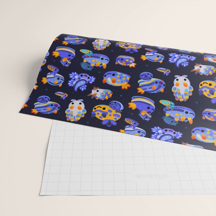 Blue sea slug Wrapping Paper Gallery Image 2