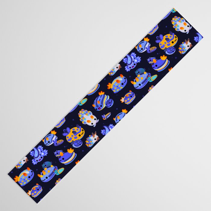 Blue sea slug Table Runner Gallery Image 3