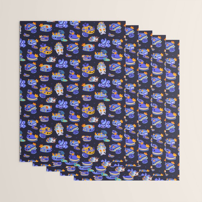 Blue sea slug Wrapping Paper Gallery Image 3