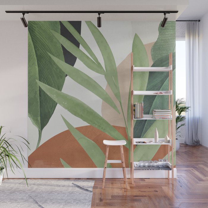 Tropical Leaves 7 Wall Mural Gallery Image 1