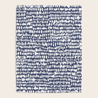 Spotted Preppy Dots Abstract in Navy Blue Poster Gallery Image 4