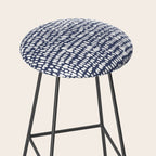 Spotted Preppy Dots Abstract in Navy Blue Stool Gallery Image 2