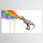 T-Rex Rainbow Puke Tablecloth Gallery Image 2