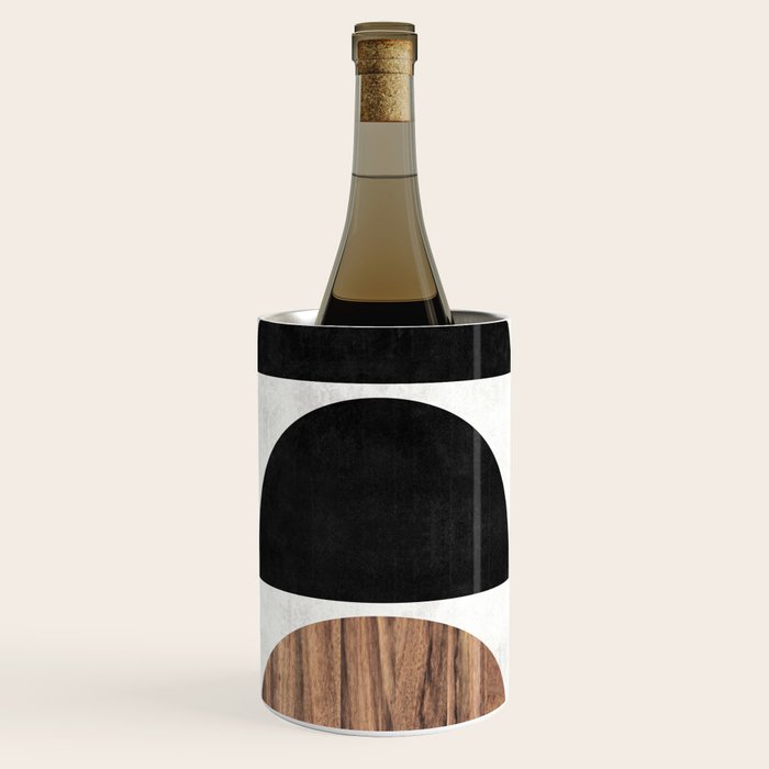 Mid-Century Modern Pattern No.7 - Concrete and Wood Wine Chiller Gallery Image 3