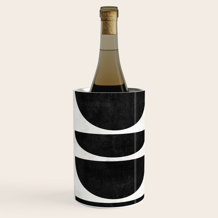Mid-Century Modern Pattern No.7 - Concrete and Wood Wine Chiller Gallery Image 2