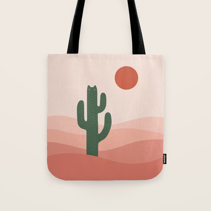 Cat Landscape 84: Cat-tus Tote Bag Gallery Image 1