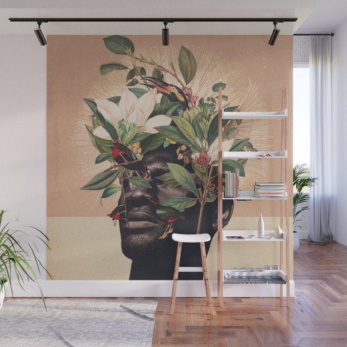 Birds are my Real Origin Reversed Wall Mural Gallery Image 1