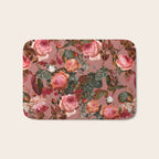 Pastel Floral Pattern Bath Mat Gallery Image 1