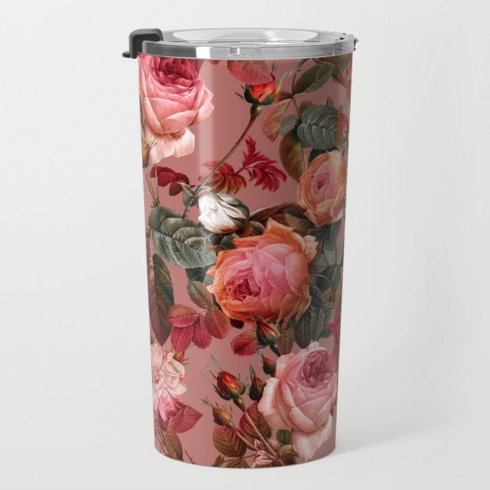 Pastel Floral Pattern Travel Mug Gallery Image 3