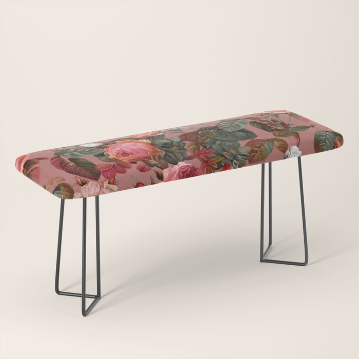 Pastel Floral Pattern Bench Gallery Image 1