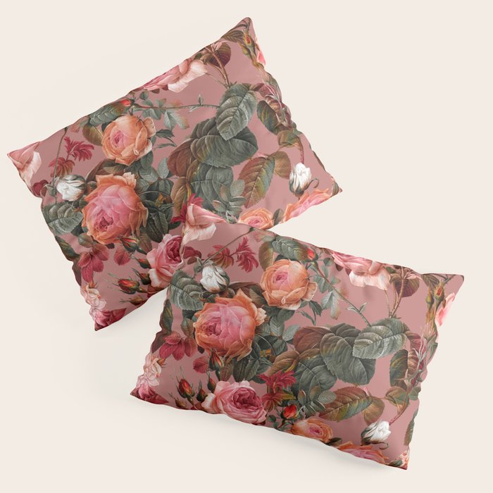 Pastel Floral Pattern Pillow Sham Gallery Image 3