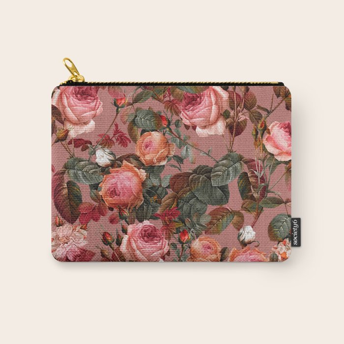 Pastel Floral Pattern Carry All Pouch Gallery Image 1