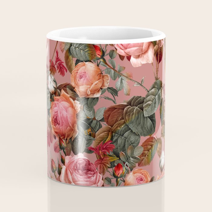 Pastel Floral Pattern Coffee Mug Gallery Image 4
