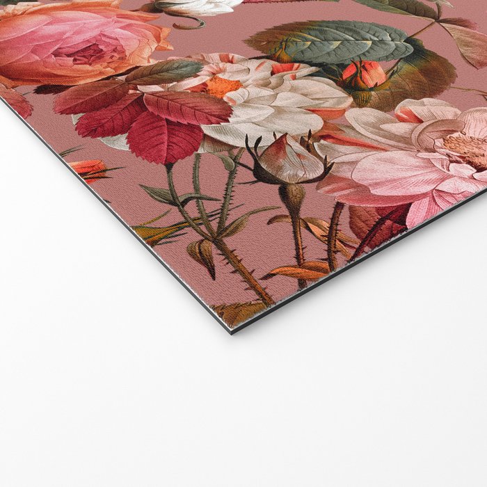 Pastel Floral Pattern Welcome Mat Gallery Image 2