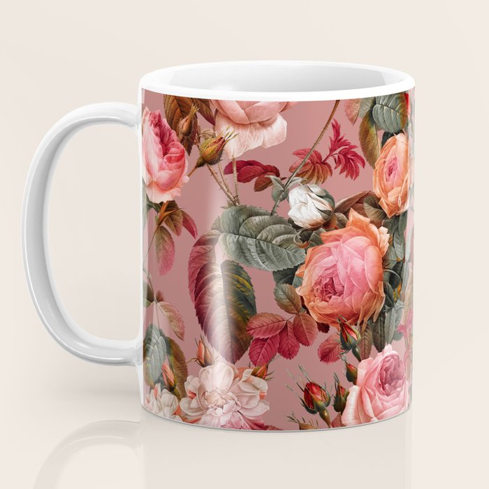 Pastel Floral Pattern Coffee Mug Gallery Image 3