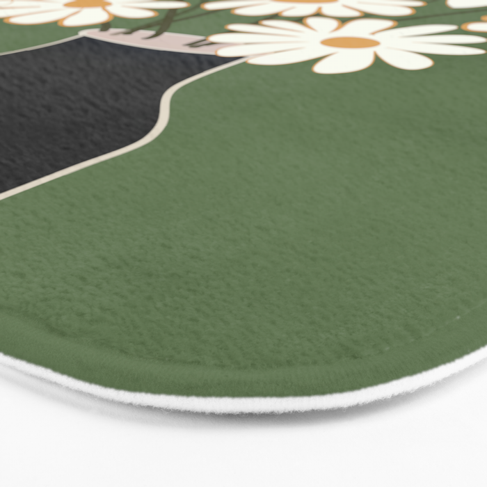 White Daisy Bouquets in Vase 3 Bath Mat Gallery Image 3