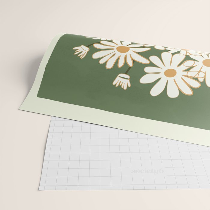 White Daisy Bouquets in Vase 3 Wrapping Paper Gallery Image 2
