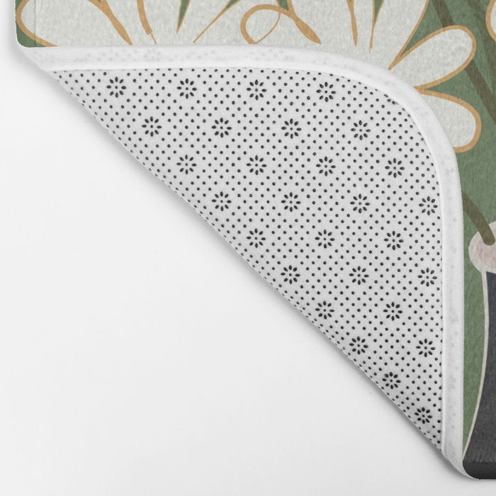 White Daisy Bouquets in Vase 3 Bath Mat Gallery Image 2