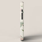 Dolphins and orchids watercolor tropical print iPhone Case Gallery Image 2