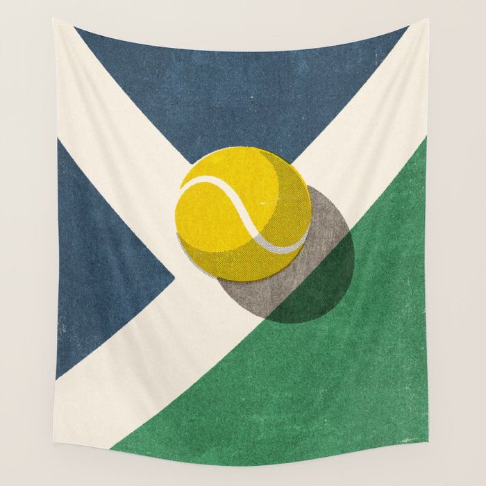 BALLS / Tennis (Hard Court) Wall Tapestry Gallery Image 4