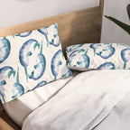 Blue Narwhals Pillow Sham Gallery Image 2