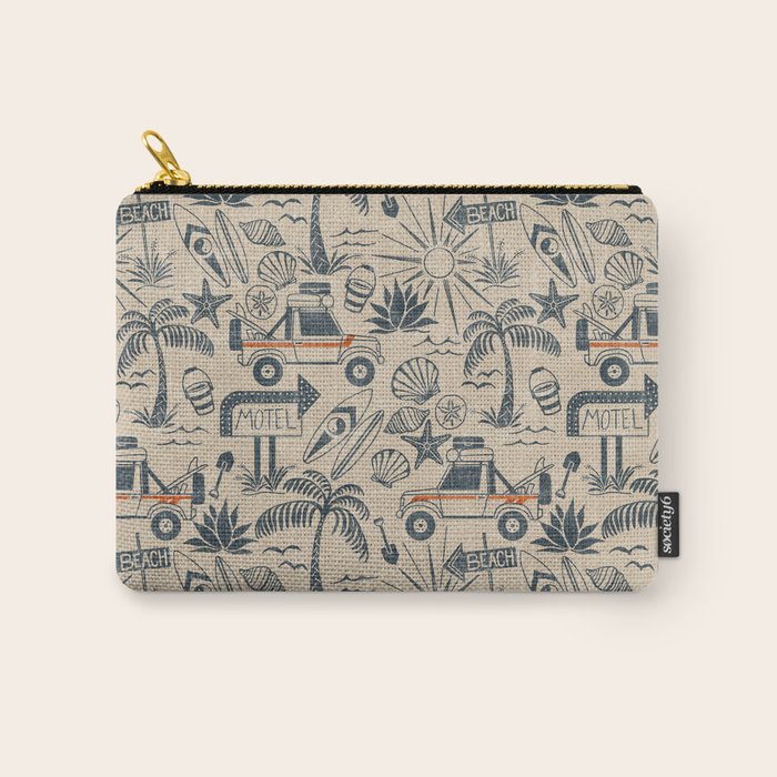 Baja - classic blue and red Carry All Pouch Gallery Image 1