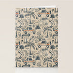 Baja - classic blue and red Stationery Card Gallery Image 2